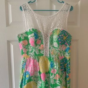 Lilly Pulitzer Raegan Dress Hibiscus Stroll